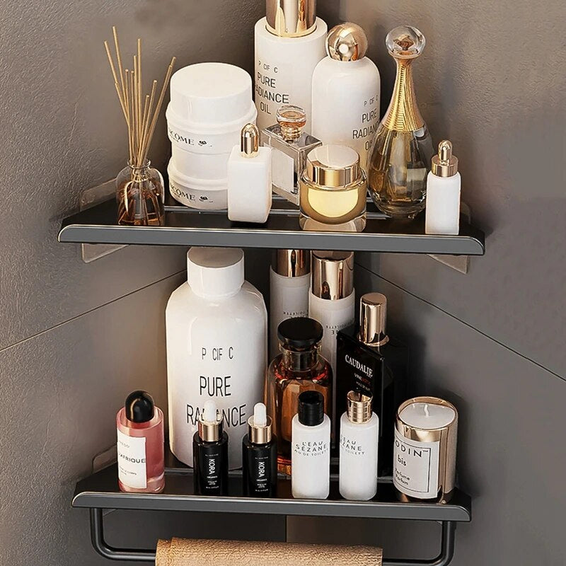 Punch-free Toilet Bathroom Vanity Storage Rack