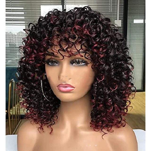 Curly Hair Explosion Head Chemical Fiber High Temperature Silk Wig