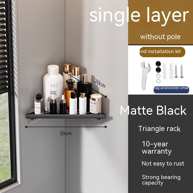 Punch-free Toilet Bathroom Vanity Storage Rack