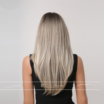 Eight Character Bangs Medium Length Fashionable Temperament Wig