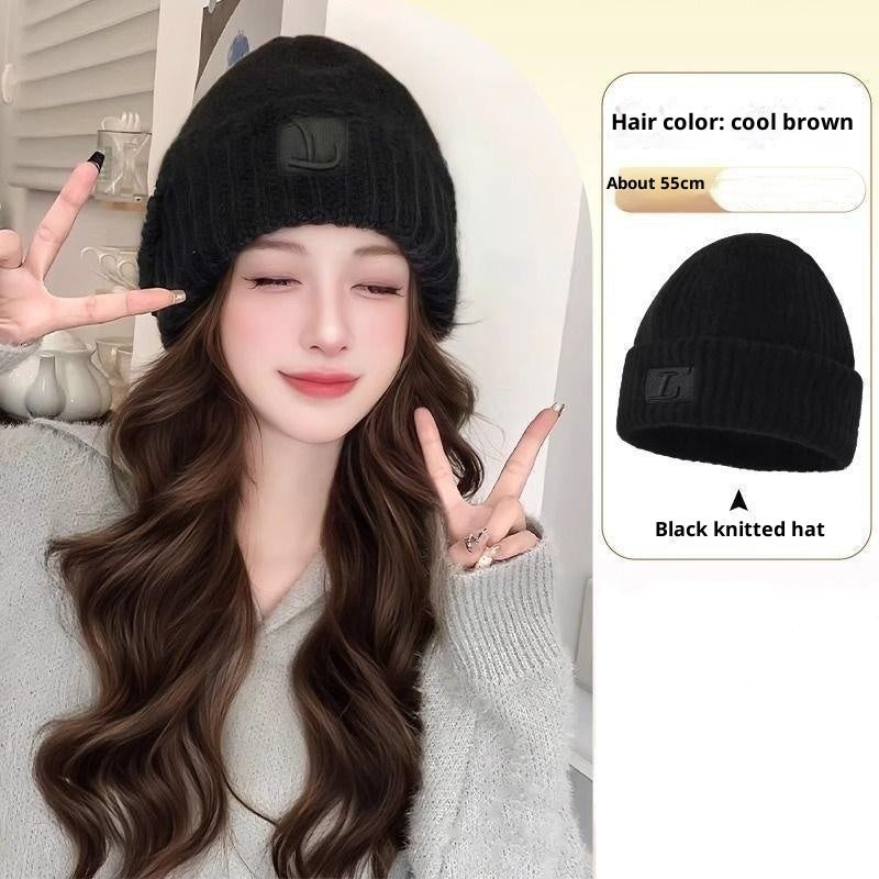 Big Head Small Integrated Fashion Big Wave Full-head Wig