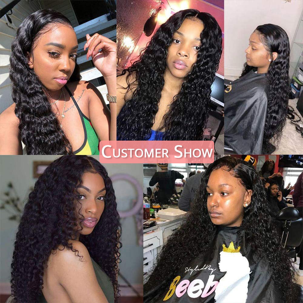 Female Front Lace Chemical Fiber Long Curly Hair Wig