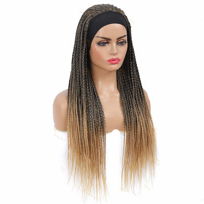 African Dirty Braid Three-strand Braid Head Cover Wig