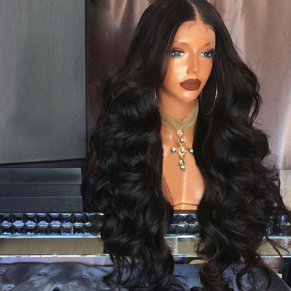 Big Wave Curly Hair Ladies Front Lace Wig