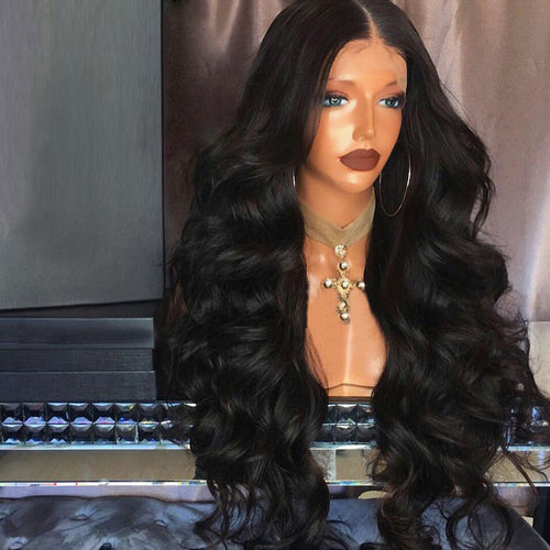 Big Wave Curly Hair Ladies Front Lace Wig