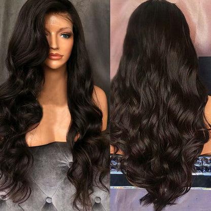 Big Wave Curly Hair Ladies Front Lace Wig