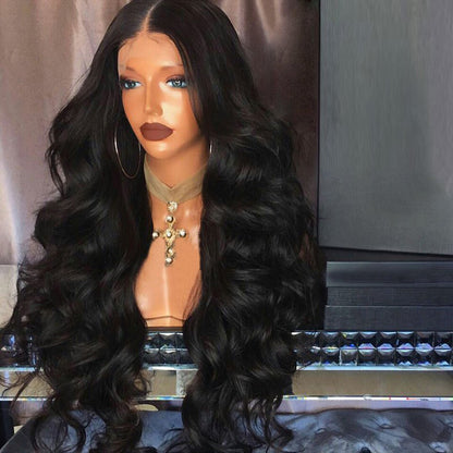 Big Wave Curly Hair Ladies Front Lace Wig