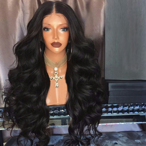 Big Wave Curly Hair Ladies Front Lace Wig