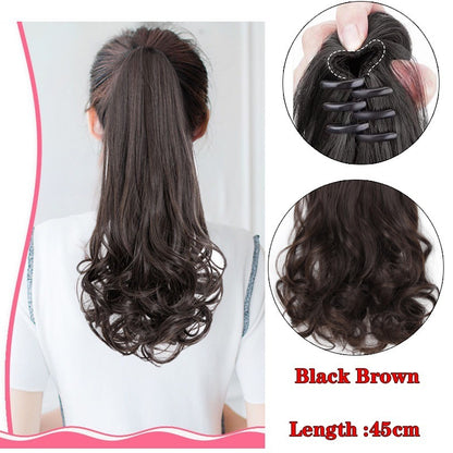 Women's Fashion High Ponytail Catch Clip Wig