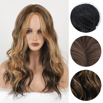 Women's Chemical Fiber Wig With Gradient Long Curly Hair