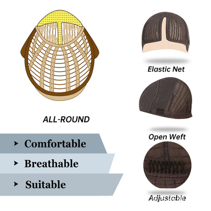 New Wig With Bangs Gradient Blue Short Straight Hair Natural