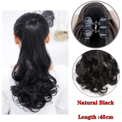 Women's Fashion High Ponytail Catch Clip Wig
