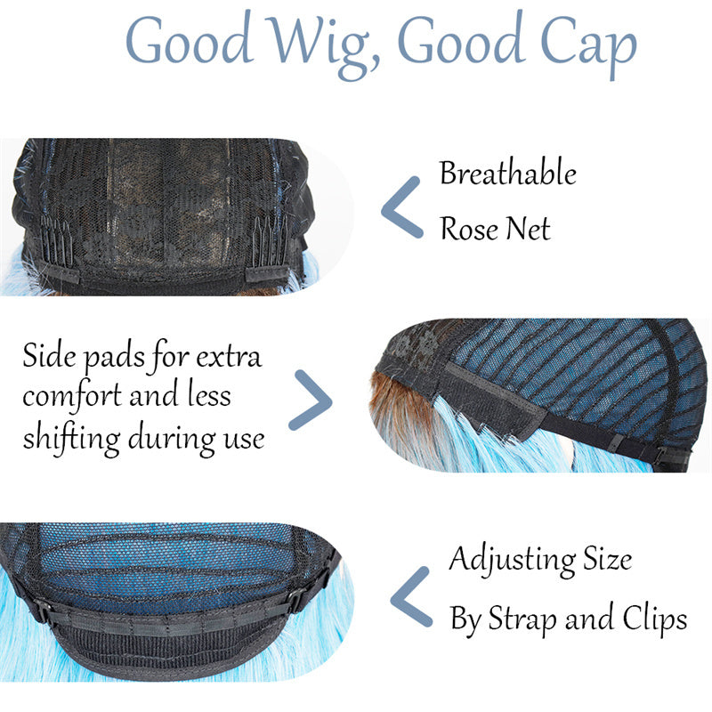 Women's Long Big Wave Chemical Fiber Wig Head Cover