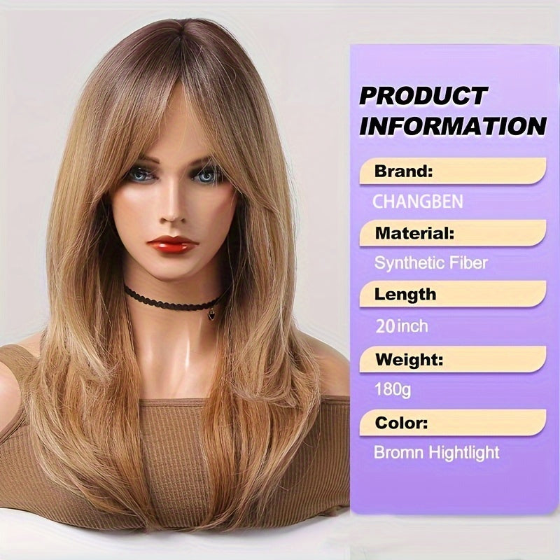 Elegant And Heat-resistant With Long Curly Hair And Waves Non-toxic Wig