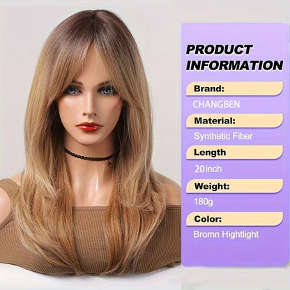 Elegant And Heat-resistant With Long Curly Hair And Waves Non-toxic Wig