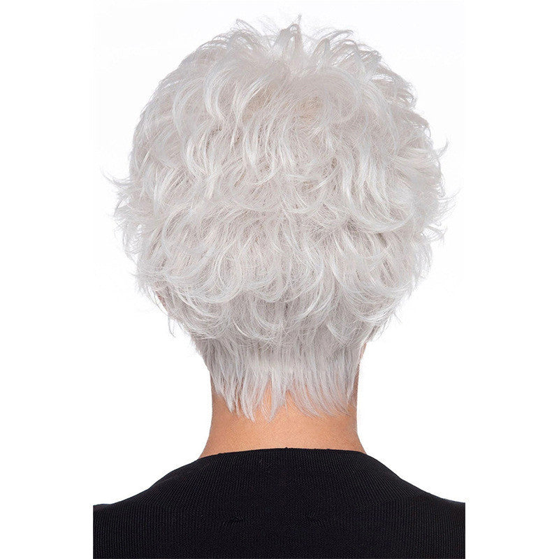White Chemical Fiber High Temperature Women's Headgear Wig