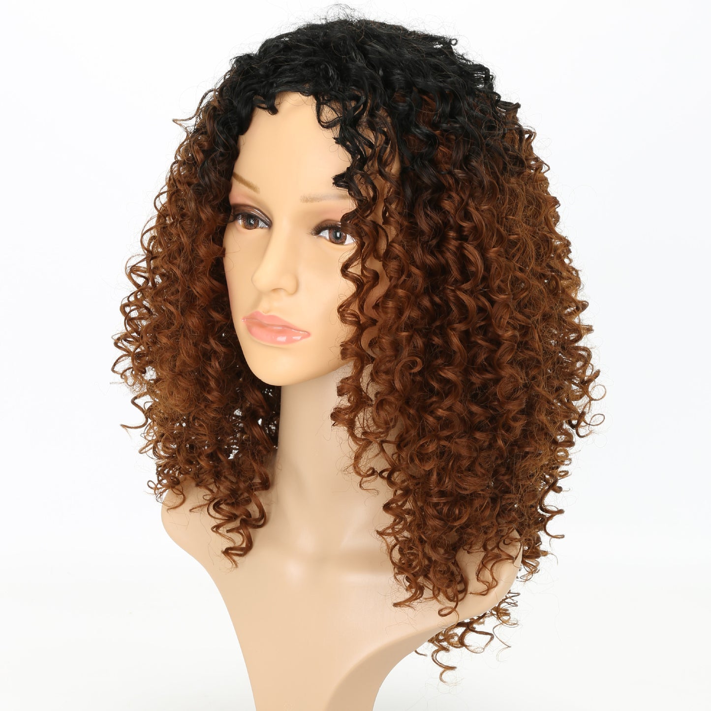 Curly Short Silk Hair Extension Wig Headgear