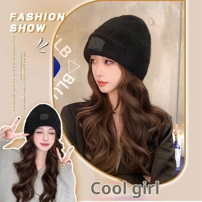 Big Head Small Integrated Fashion Big Wave Full-head Wig