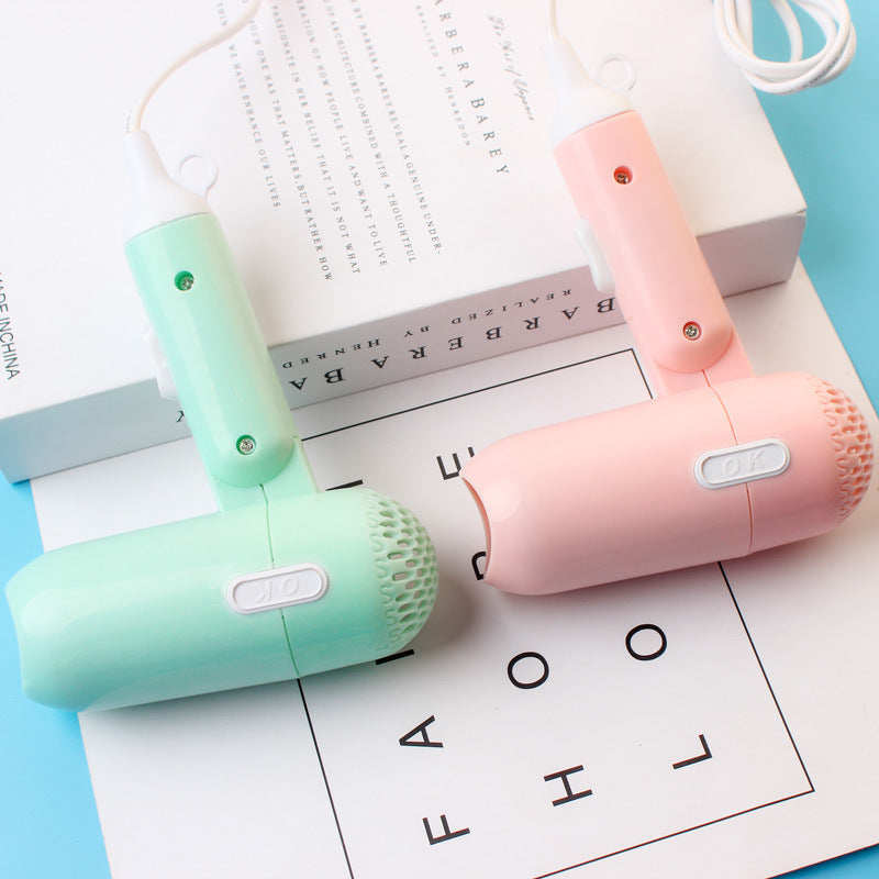 Cartoon Hair Dryer Household Cute Travel Small Foldable