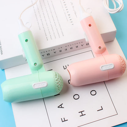 Cartoon Hair Dryer Household Cute Travel Small Foldable