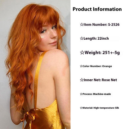 Women's Big Fashion Wavy Bangs Synthetic Wigs