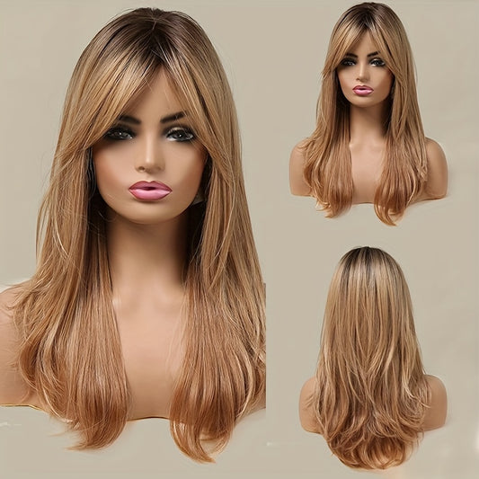 Elegant And Heat-resistant With Long Curly Hair And Waves Non-toxic Wig