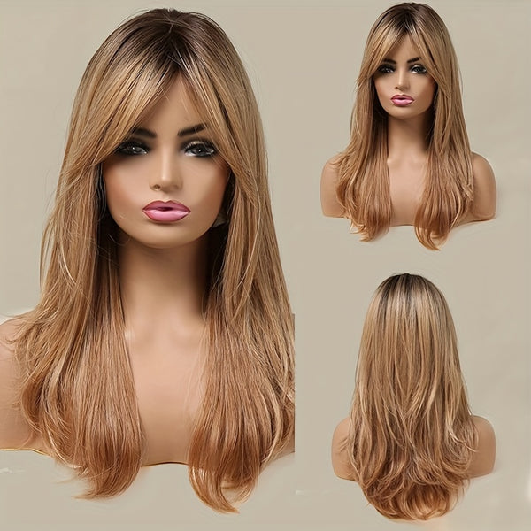 Elegant And Heat-resistant With Long Curly Hair And Waves Non-toxic Wig