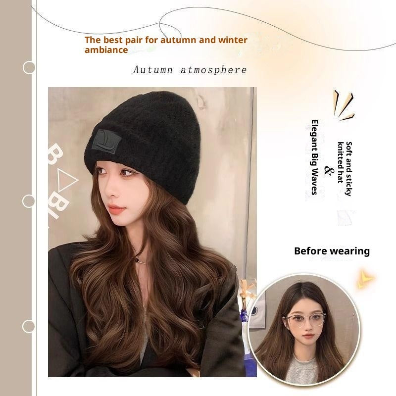 Big Head Small Integrated Fashion Big Wave Full-head Wig