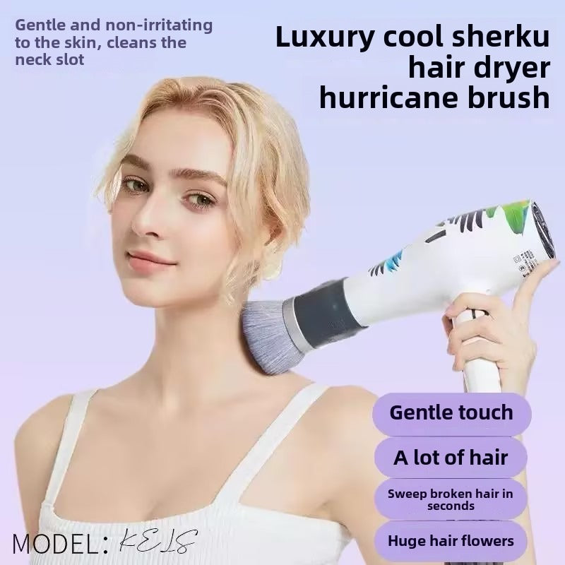 A Hairbrush For Hair Dryers, With Soft Bristles