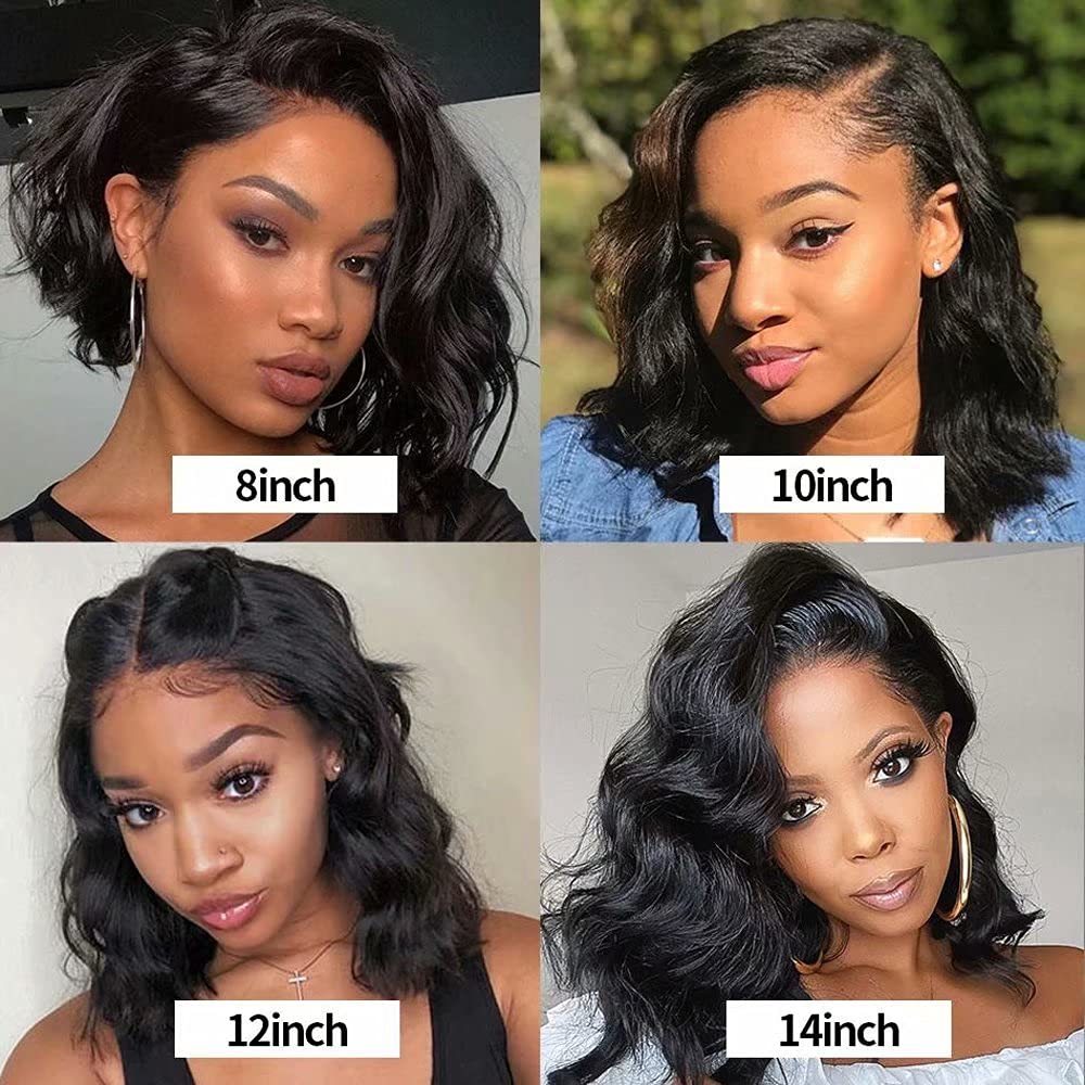 Chemical Fiber Short Curly Front Lace Head Cover Wig