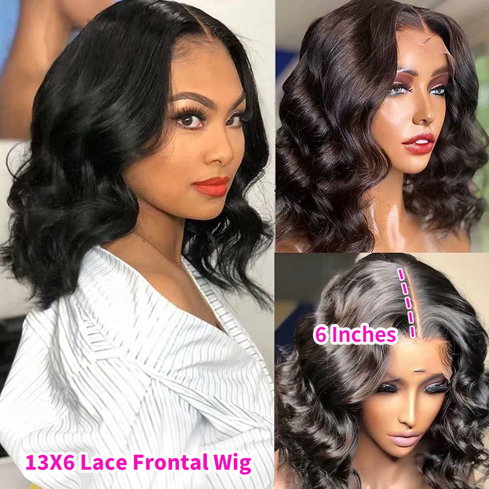 Chemical Fiber Short Curly Front Lace Head Cover Wig