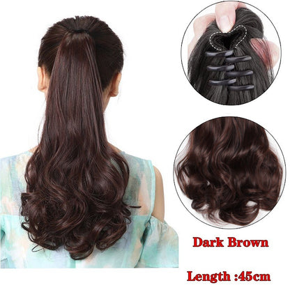 Women's Fashion High Ponytail Catch Clip Wig