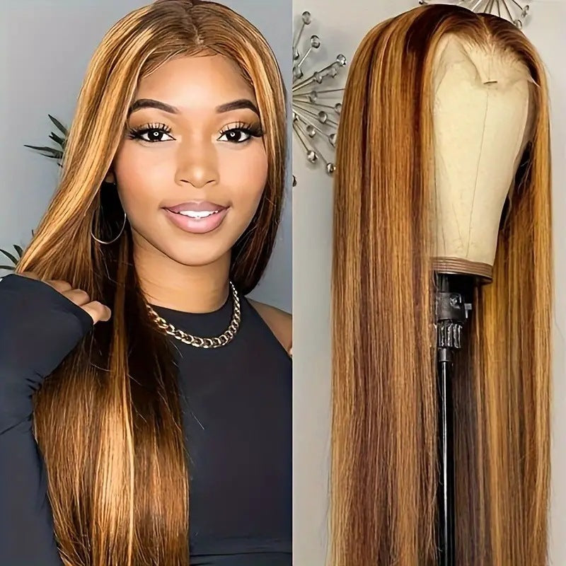 Highlight Gradient Fluffy Natural Fashion Lace Wig