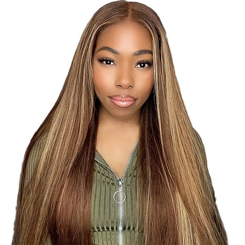 Highlight Gradient Fluffy Natural Fashion Lace Wig