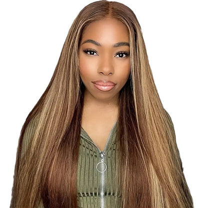Highlight Gradient Fluffy Natural Fashion Lace Wig
