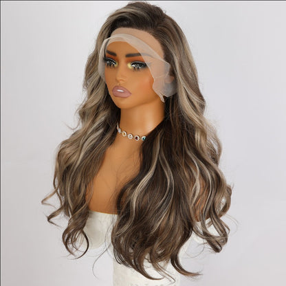 Hot Selling Synthetic Highlight Glueless Wigs For Black