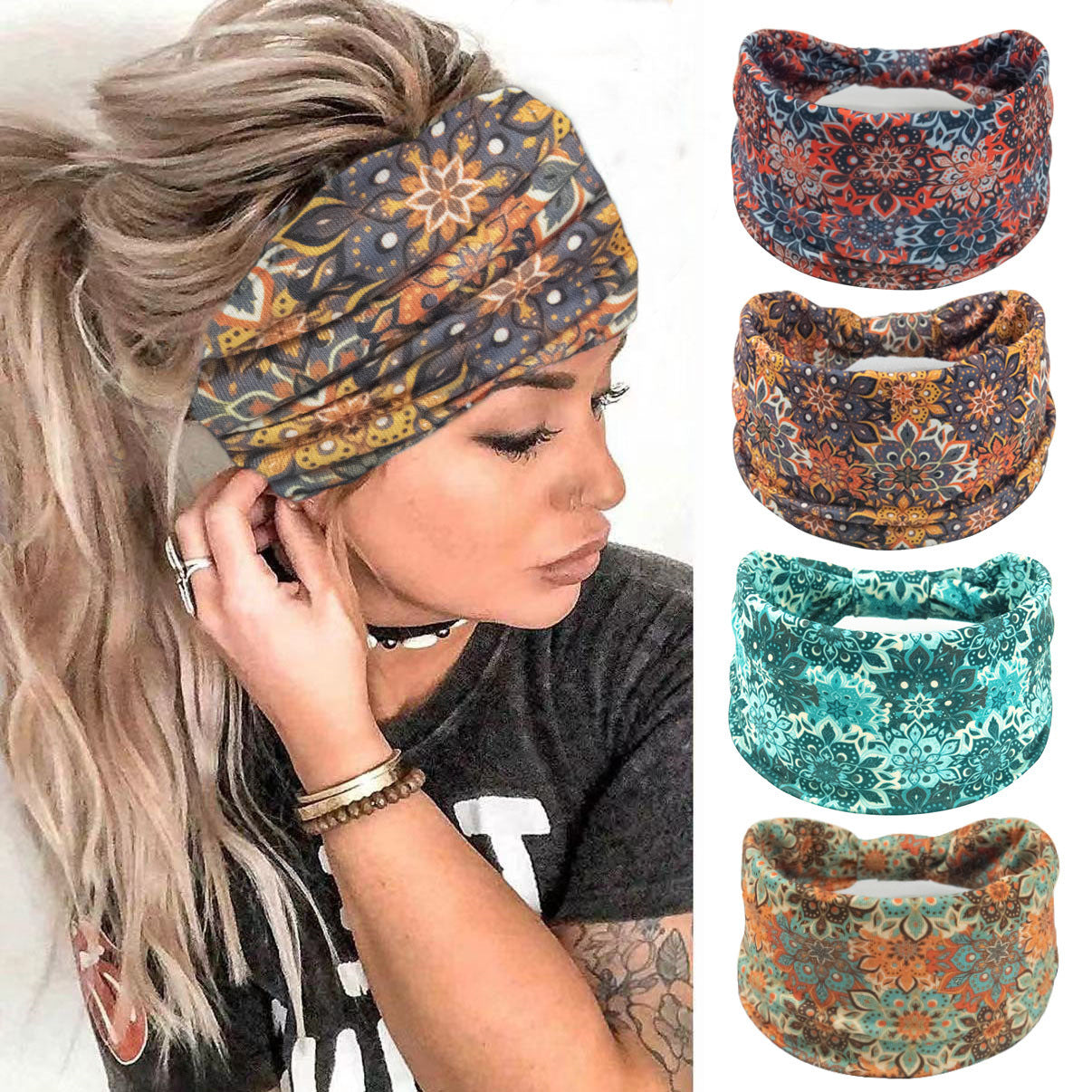 Bohemian Hair Band Sports Yoga Hair Band