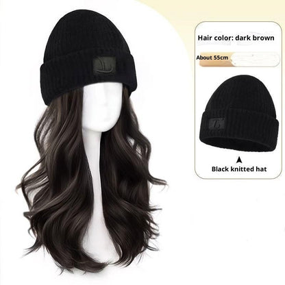 Big Head Small Integrated Fashion Big Wave Full-head Wig