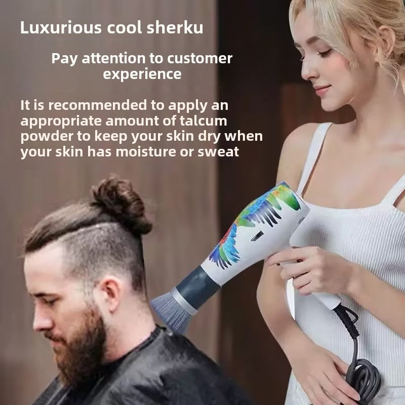 A Hairbrush For Hair Dryers, With Soft Bristles