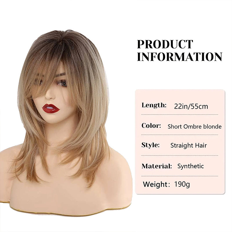 Long Curly Hair Wig Shoulder-length Heat-resistant Wig.