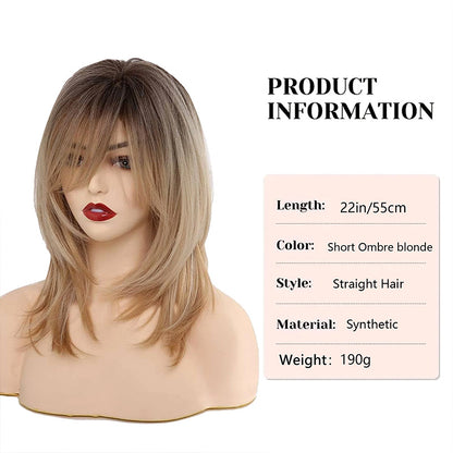 Long Curly Hair Wig Shoulder-length Heat-resistant Wig.