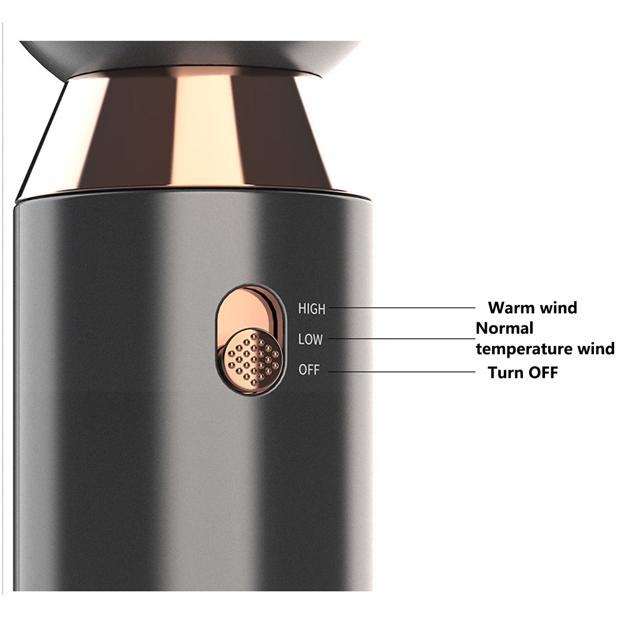 10 00W With Leafless Fan 2 Speed Hair Dryer