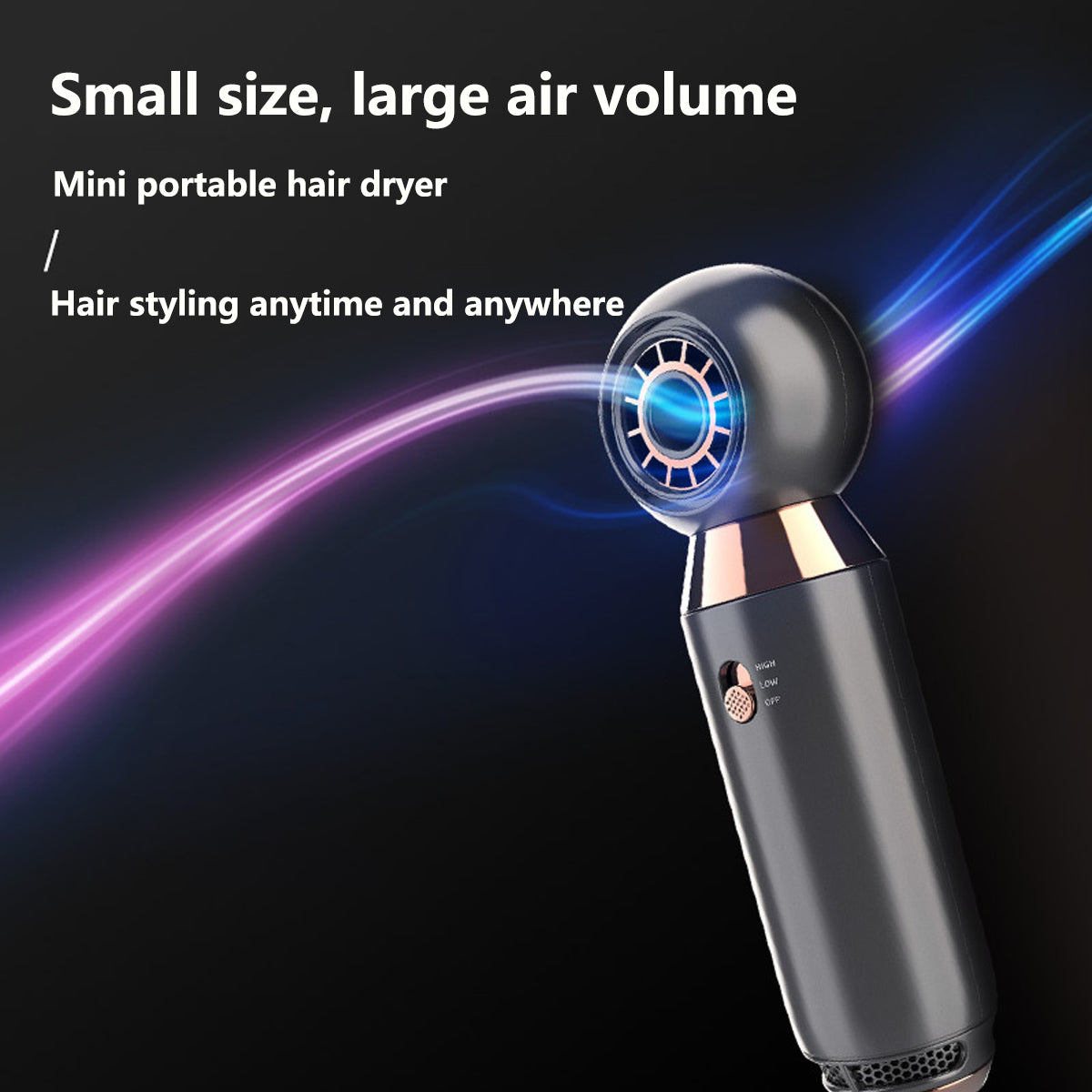 10 00W With Leafless Fan 2 Speed Hair Dryer