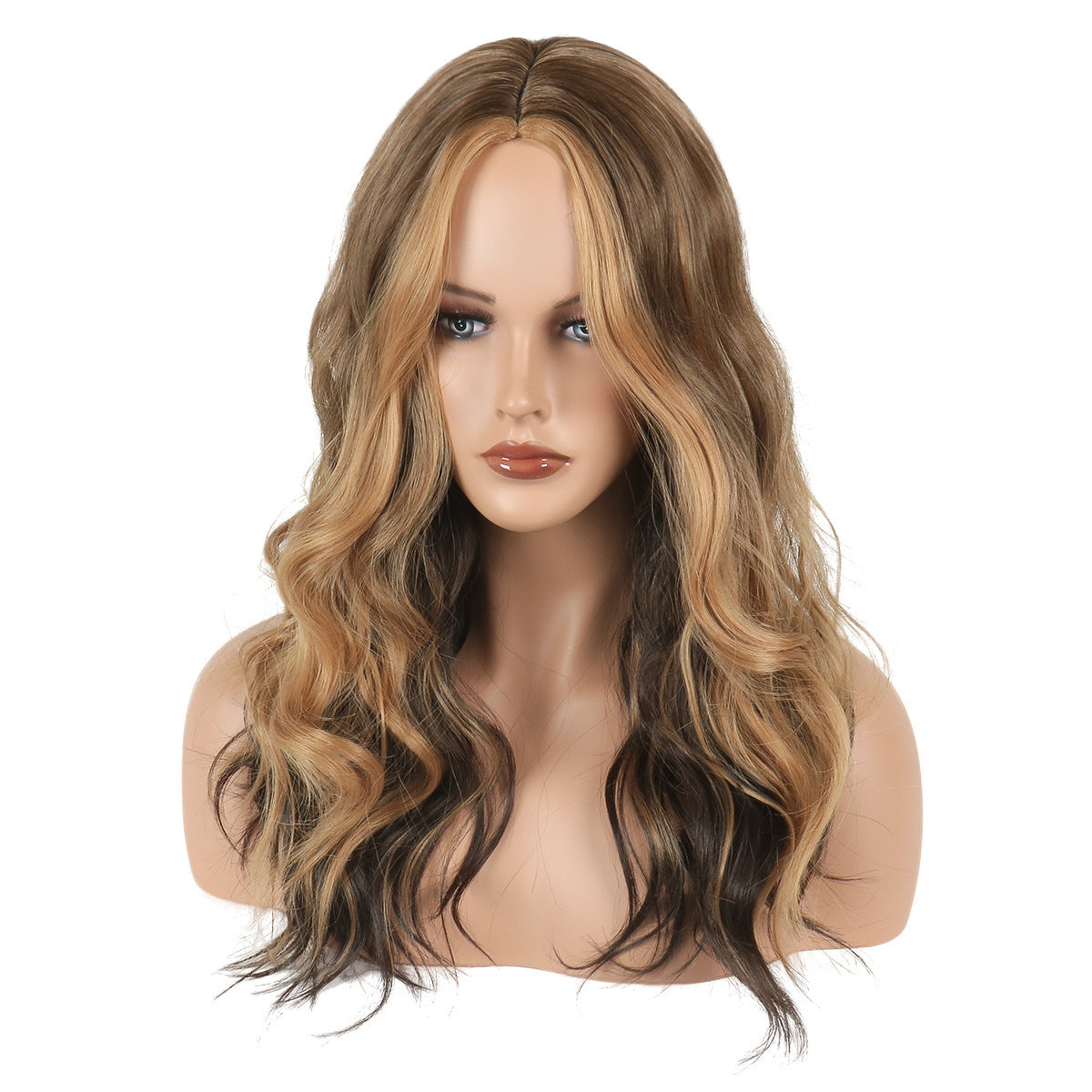 Women's Chemical Fiber Wig With Gradient Long Curly Hair